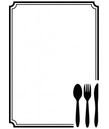 DARICE - Embossing template 10,8x14,6cm Cutlery