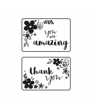 KAISERCRAFT - Embossing folder 4x6" mini floral card fronts