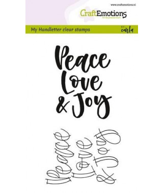 CRAFTEMOTIONS - handletter - Peace Love...