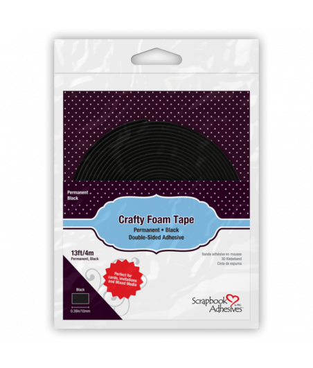 SCRAPBOOK ADHESIVE - Crafty Foam Tape Black