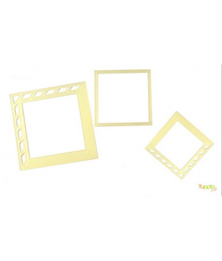 YUPPLA - Prisma - Cornici quadrate s.2 - giallo sat.