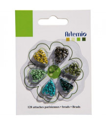 ARTEMIO - Mini brads Green