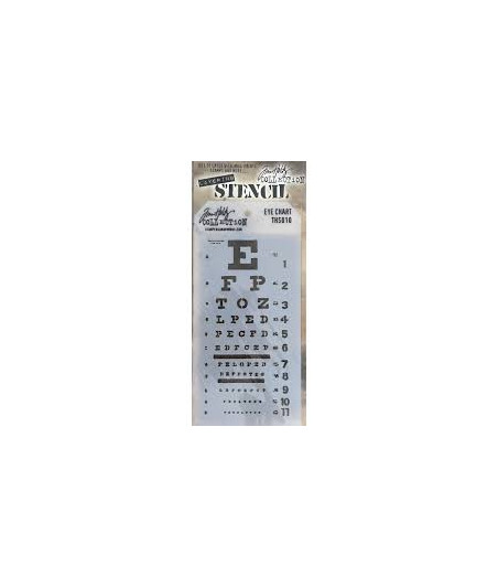 TIM HOLTZ - Stencil - Eye Chart